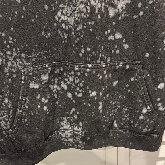 Black Smiley Face NWT Hoodie Sweatshirt. Missing the drawstring cord. - Picture 4 of 5